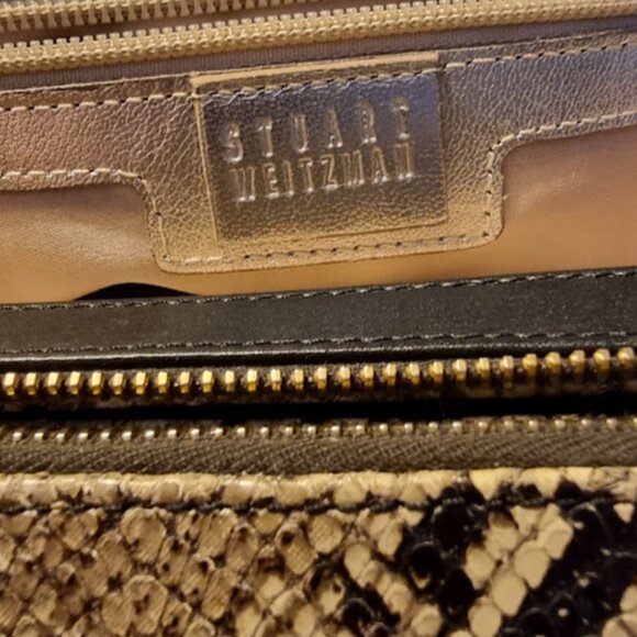 Stuart Weitzman Python Leather Shoulder Bag - Picture 10 of 10